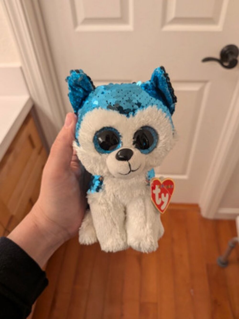 TY Flippables Husky Plush